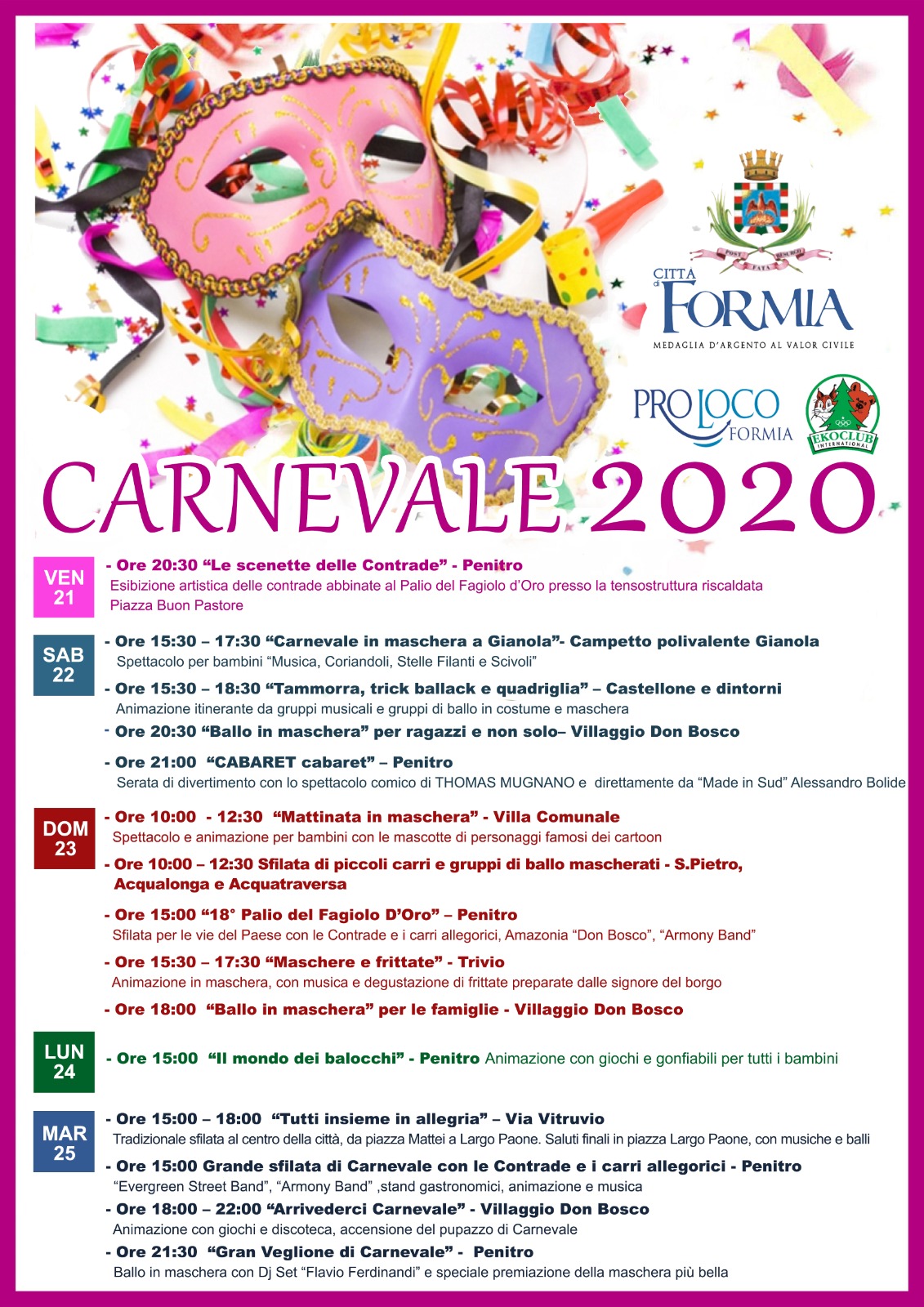 Carnvale di Formia 2020