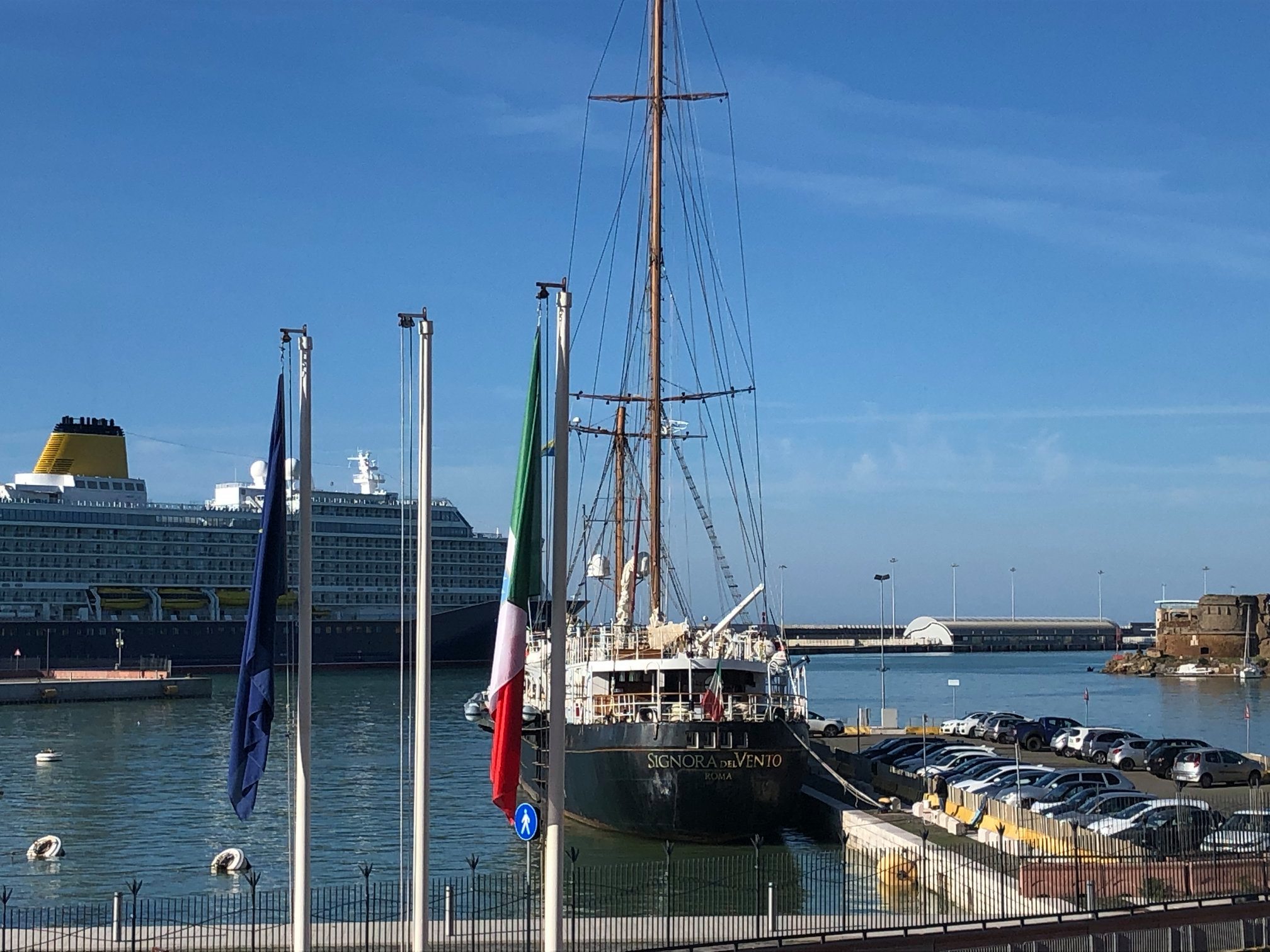 La Signora del Vento al Porto di Civitavecchia